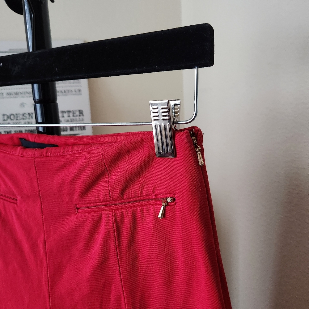 The Script High Waist Red Ankle Pants - image 4